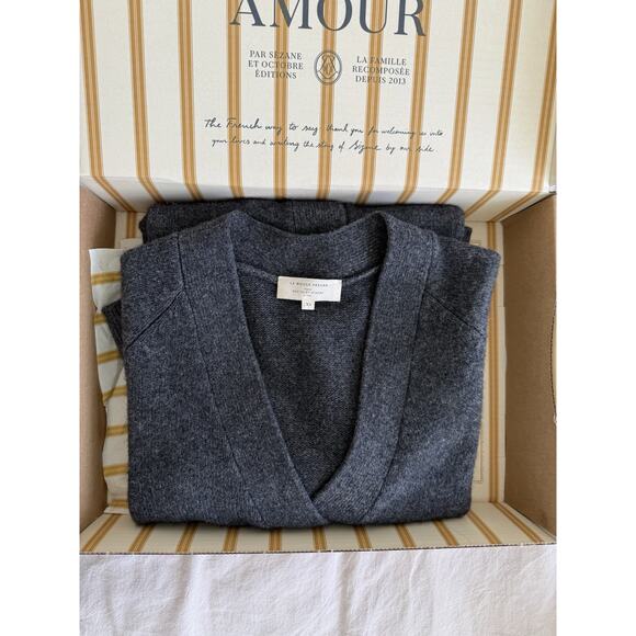 SEZANE QUITTERIE DRESS Size XS Charcoal Grey - Picture 6 of 9